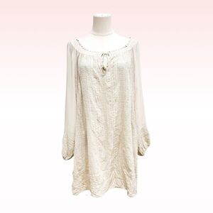 JOIE Light Beige Flowy Long Sleeve Dress (Sz S)